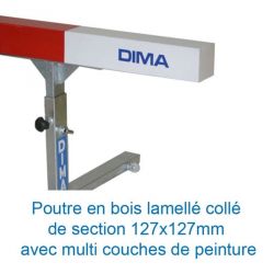 Steeplechase water jump barrier with surface mount