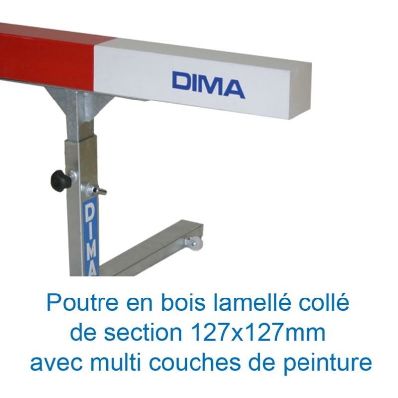 Steeplechase water jump barrier with surface mount