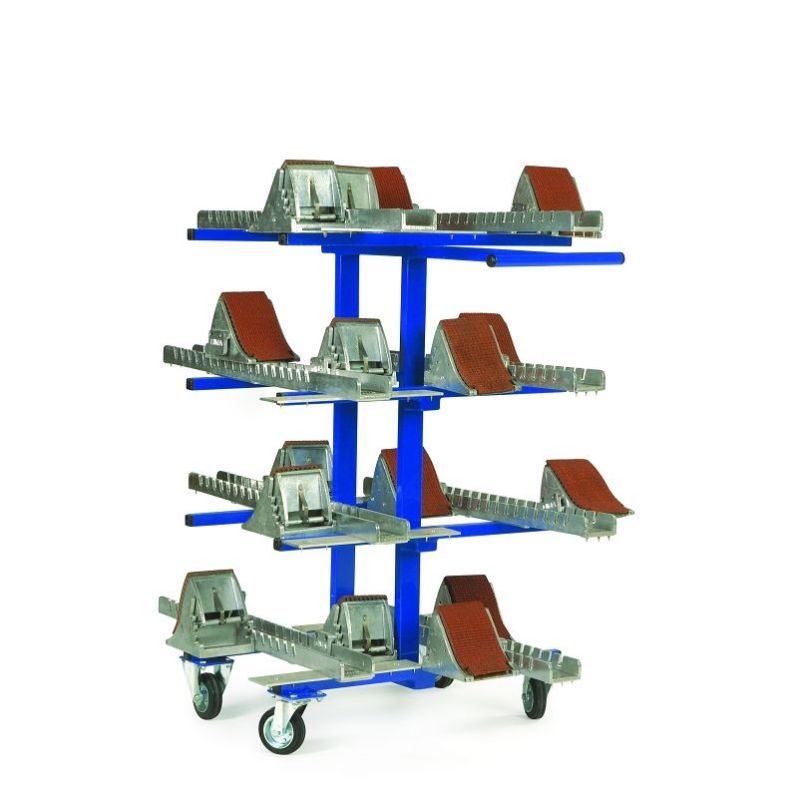 Starting blocks cart - on the flatfor 8 starting blocks Starting blocks cart - on the flatfor 8 starting blocks