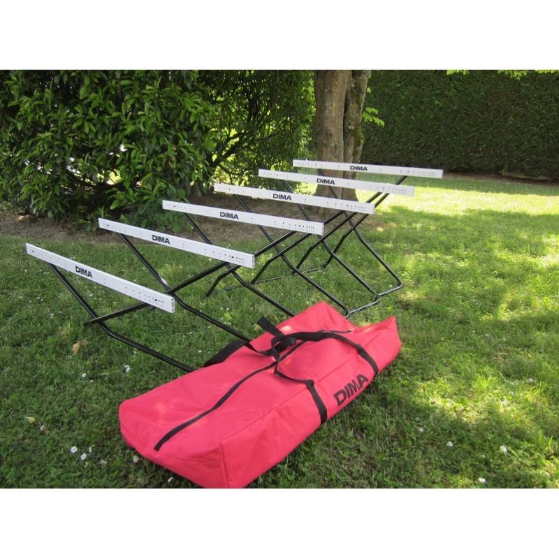 Cross-braced hurdlesset of 6
