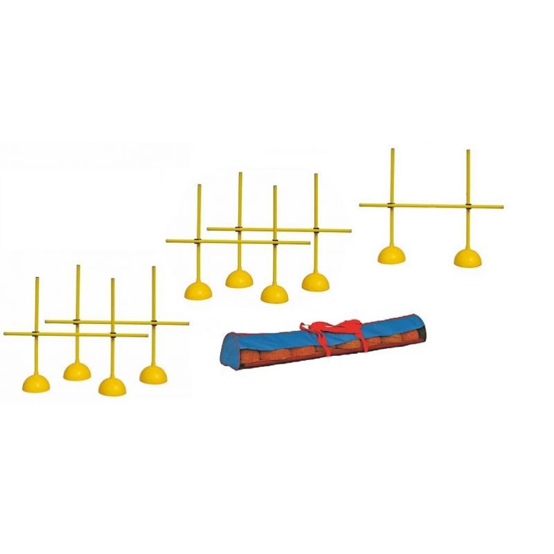 Multi-function hurdleswith base to be filledset of 5 Multi-function hurdleswith base to be filledset of 5