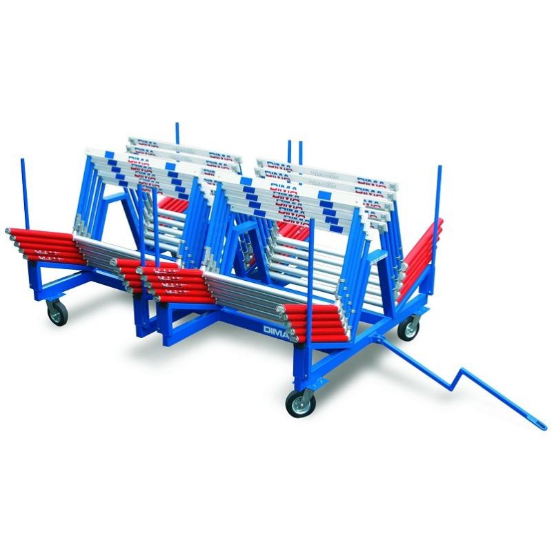 Chariot de transport pour 60 haies grande competition Chariot de transport pour 60 haies grande competition
