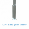 Steeplechase water jump barrier with ground sleeves
