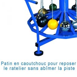 Rolling circular rack for hammers