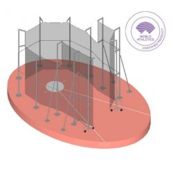 CAGE MARTEAU ALUMINIUM CERTIFIÉE WORLD ATHLETICS A SCELLER |DIMASPORT