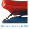 Matelas perche reversible avec caillebotis7.00 x 5.00 x 0.80/0.50m