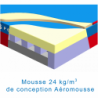 Matelas perche reversible avec caillebotis7.00 x 5.00 x 0.80/0.50m