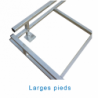 Galvanized platform for basic pole vault landing system 4.25x5.00x0.10m