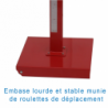 Competition telescopic steel high jump standards (per pair)