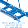 Rails classiques pour poteaux perche avec chariots a fixer - largeur 350mmla paire