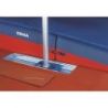 Rail a encastrer dans auge 1500x350mm avec chariot et couvercle - la paire