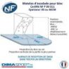 MATELAS POUR PANS ET BLOCS D'ESCALADE EPAISSEUR 40CM - DIMASPORT
