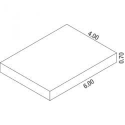 Matelas hauteur international 6.00 x 4.00 x 0.70m