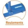 Barres mixtes a poseravec roulements et matelas integre