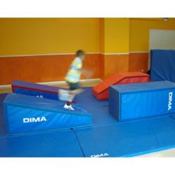 MODULE MOUSSE PEDAGO INCLINE VELCRO SOLIDAIRE TOTAL 150 X 60 X 60 CM