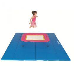 MINI TRAMPOLINE DE GYMNASTIQUE POUR ENFANT 160X120X35CM - DIMASPORT
