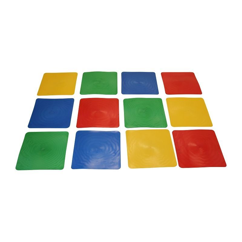 Square poly spots - set of 12 in a polybag