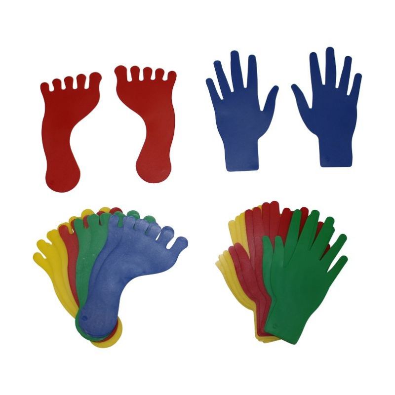 MARQUAGE AU SOL FORME MAIN ET PIED EN VINYLE - LOT DE 10 - DIMASPORT MARQUAGE AU SOL FORME MAIN ET PIED EN VINYLE - LOT DE 10 - DIMASPORT