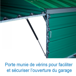 Garage sur roues fixes pour sautoir perche club 6.80 x 5.60m