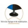 Poteaux badminton ffbad 78kggrande competition - avec filetla paire