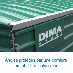 Garage integral sur roues fixes pour sautoir perche international8.60 x 6.70 m
