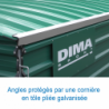 Garage integral sur roues fixes pour sautoir perche international8.60 x 6.70 m