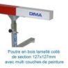 Replacement wooden beam for 4 meters steeplechase barrier