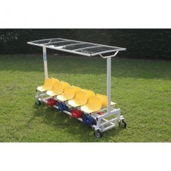 ABRI DE PISTE MOBILE 10 SIÈGES POUR ATTENTE / REPOS DES ATHLÈTES