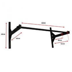 BARRE DE TRACTION MUR OU PLAFOND DÉPORT 40 OU 60 CM - DIMASPORT