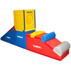 MINI GYM KID - 5 MODULES PARCOURS DE MOTRICITÉ EN MOUSSE POUR ENFANT DE 3-12 ANS