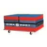 CHARIOT DE TRANSPORT SUR ROULETTE POUR MATELAS REPLIABLE 200 X 200 X 10 CM